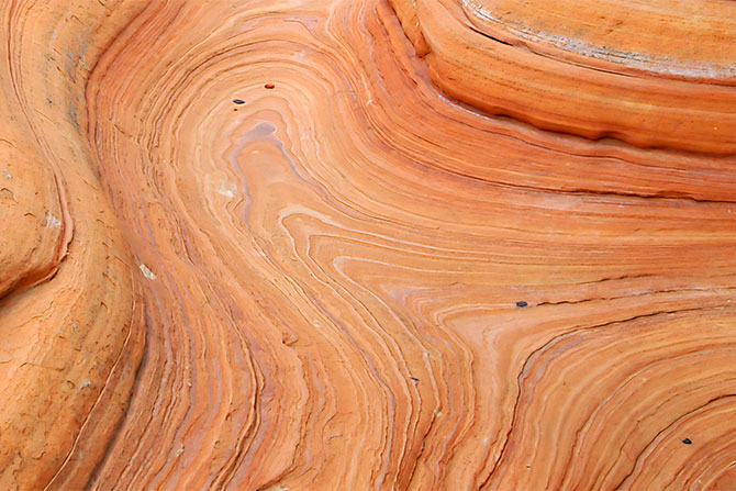 Overhead view of rock formations